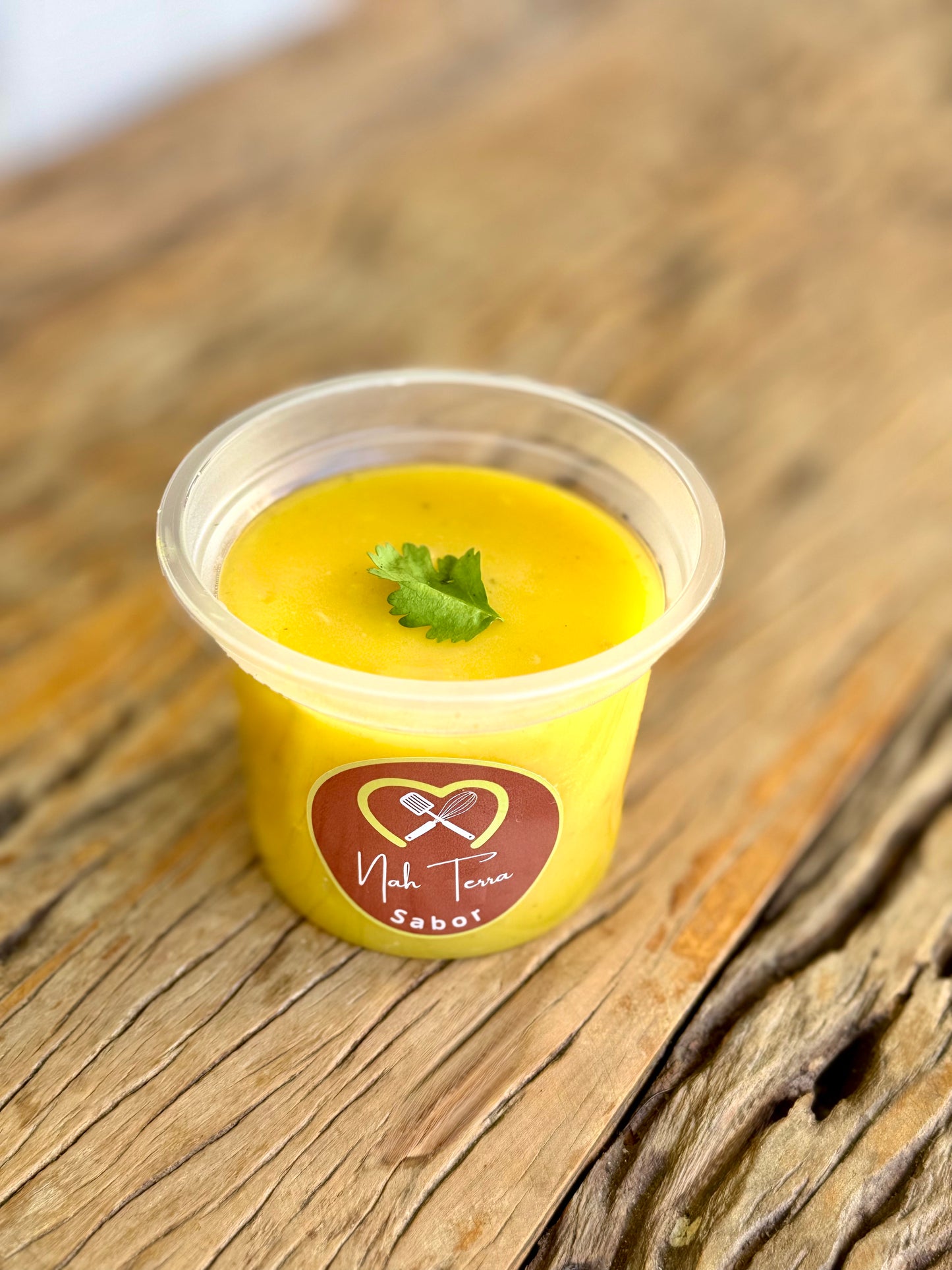 Caldo de baroa com gorgonzola