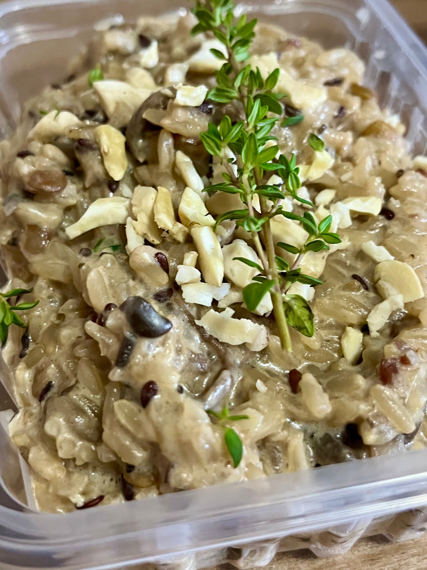 Risoto arroz 7 grãos com mix de cogumelos