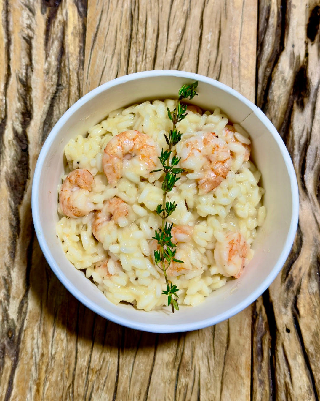 Risoto de camarão Nahterra