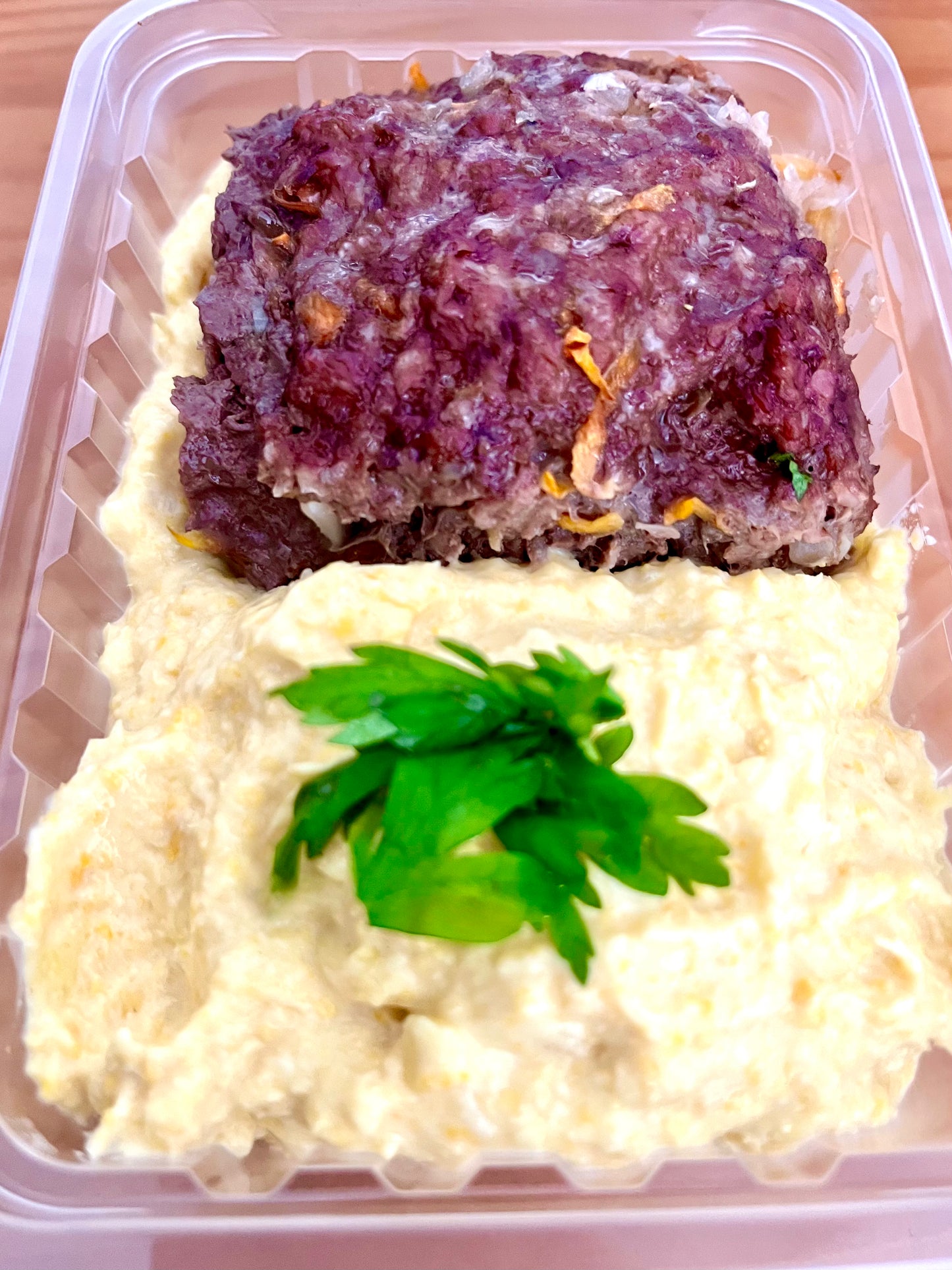 Quibe de forno com creme de milho