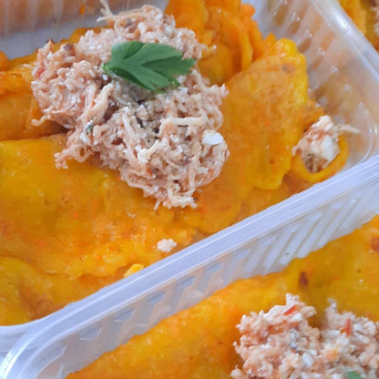 Panqueca de Cenoura Recheada com Frango e Ricota - NahTerra