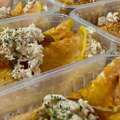 Panqueca de Cenoura Recheada com Frango e Ricota - NahTerra