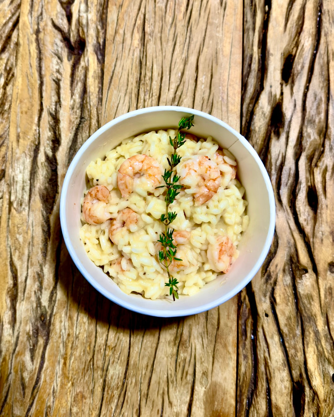 Risoto de camarão Nahterra