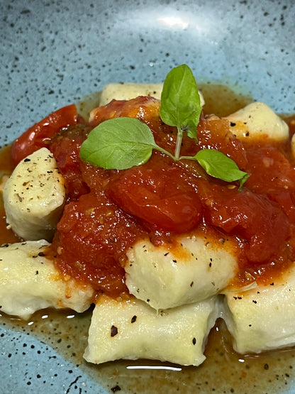 Nhoque de batata doce com molho de tomate