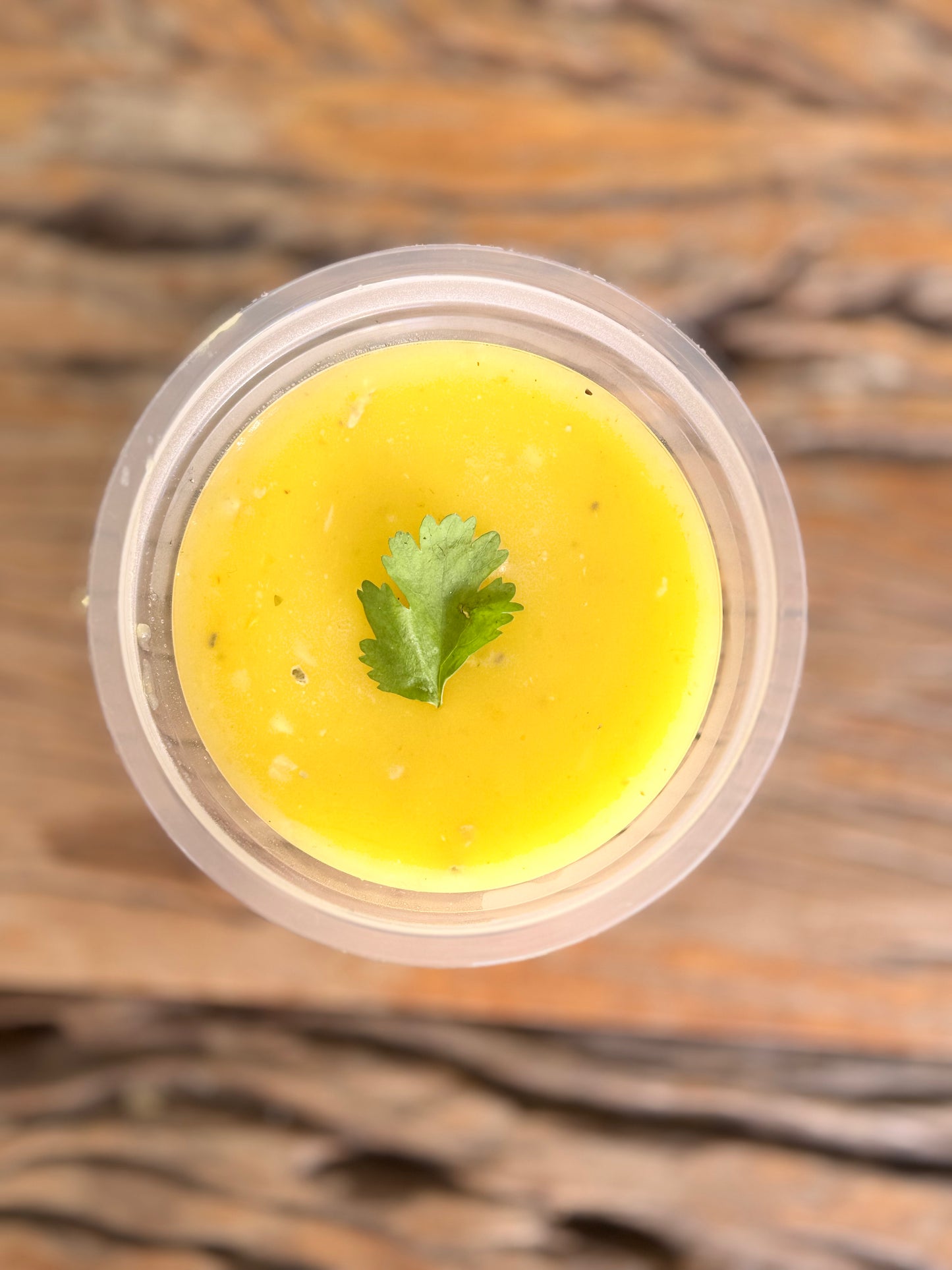 Caldo de baroa com gorgonzola