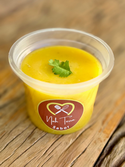 Caldo de baroa com gorgonzola