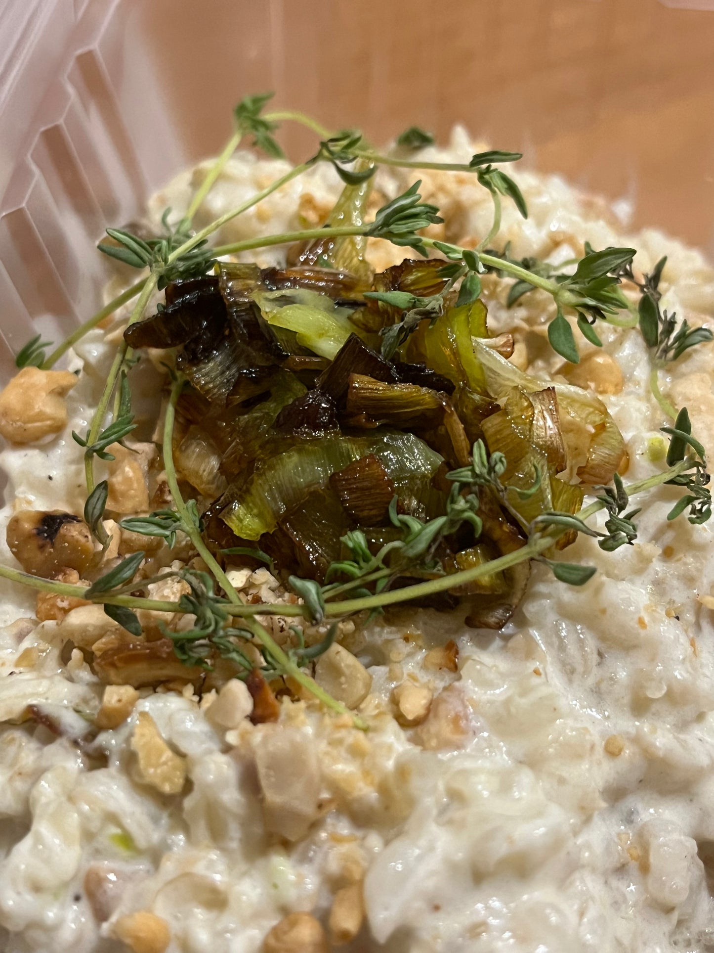 Risoto fake de Alho poró