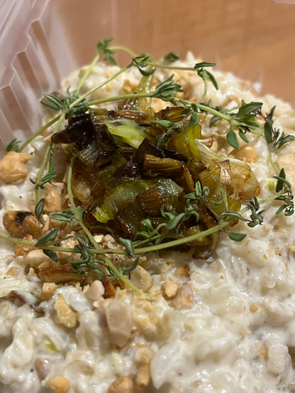 Risoto fake de Alho poró