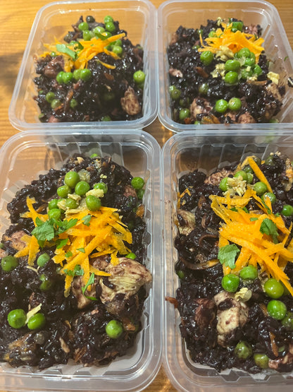 Risoto de arroz negro ao curry - NahTerra