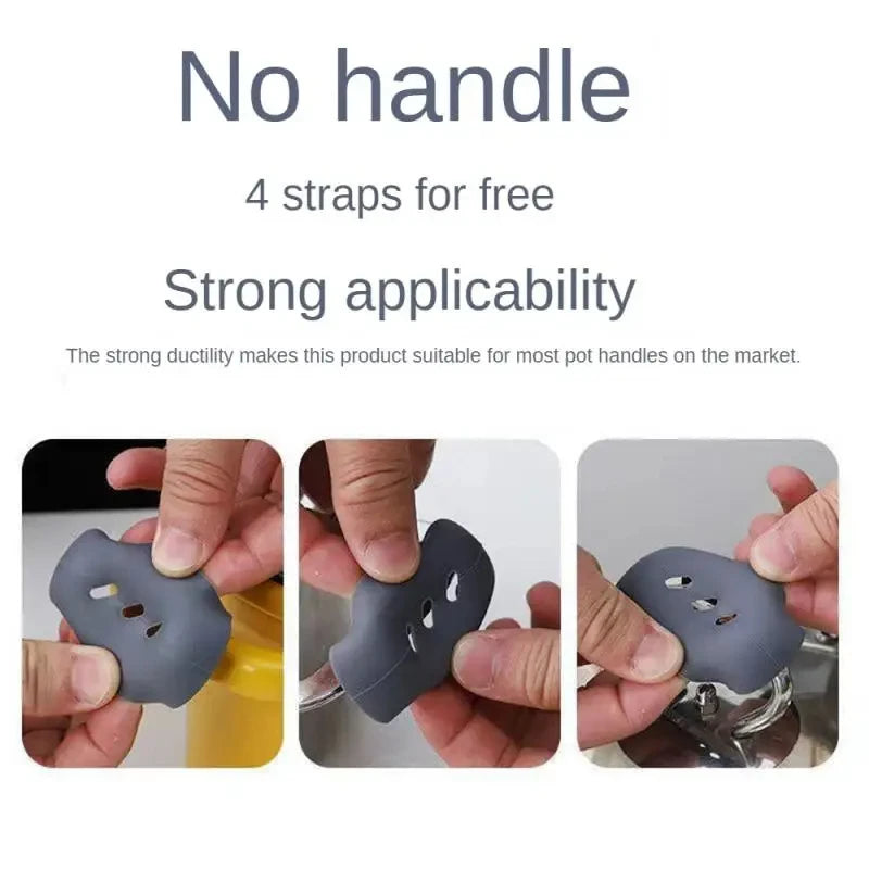 Capa de Silicone para Cabo de Panela – 2 ou 8 Peças Antiderrapantes e Isolantes de Calor para Panelas, Caçarolas e Vaporizadores