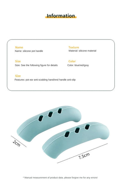 Capa de Silicone para Cabo de Panela – 2 ou 8 Peças Antiderrapantes e Isolantes de Calor para Panelas, Caçarolas e Vaporizadores