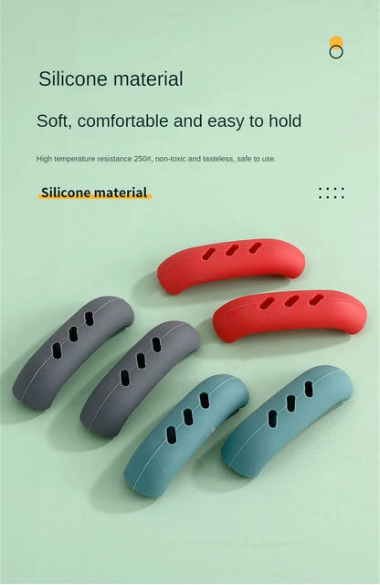 Capa de Silicone para Cabo de Panela – 2 ou 8 Peças Antiderrapantes e Isolantes de Calor para Panelas, Caçarolas e Vaporizadores