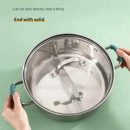 Capa de Silicone para Cabo de Panela – 2 ou 8 Peças Antiderrapantes e Isolantes de Calor para Panelas, Caçarolas e Vaporizadores