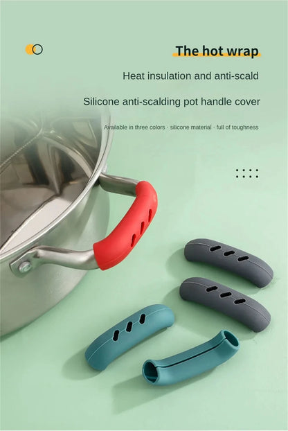 Capa de Silicone para Cabo de Panela – 2 ou 8 Peças Antiderrapantes e Isolantes de Calor para Panelas, Caçarolas e Vaporizadores