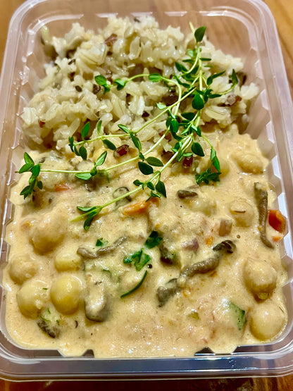 Strogonoff de grão de bico com cogumelos - NahTerra