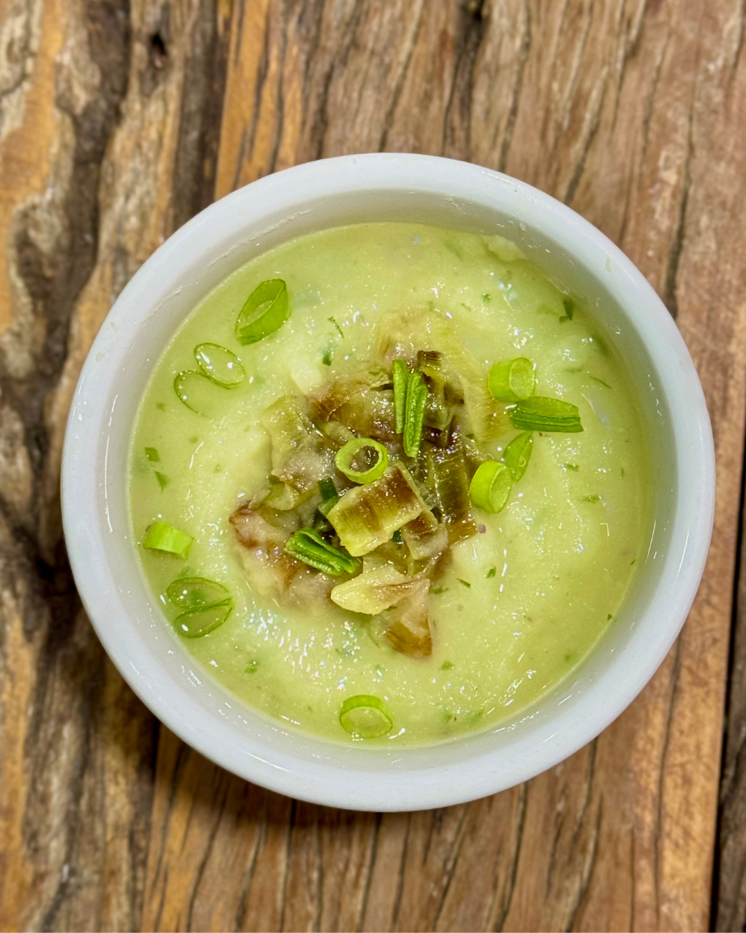 Caldo de batata doce com alho poró - NahTerra