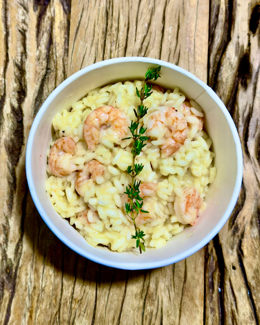 Risoto de camarão Nahterra