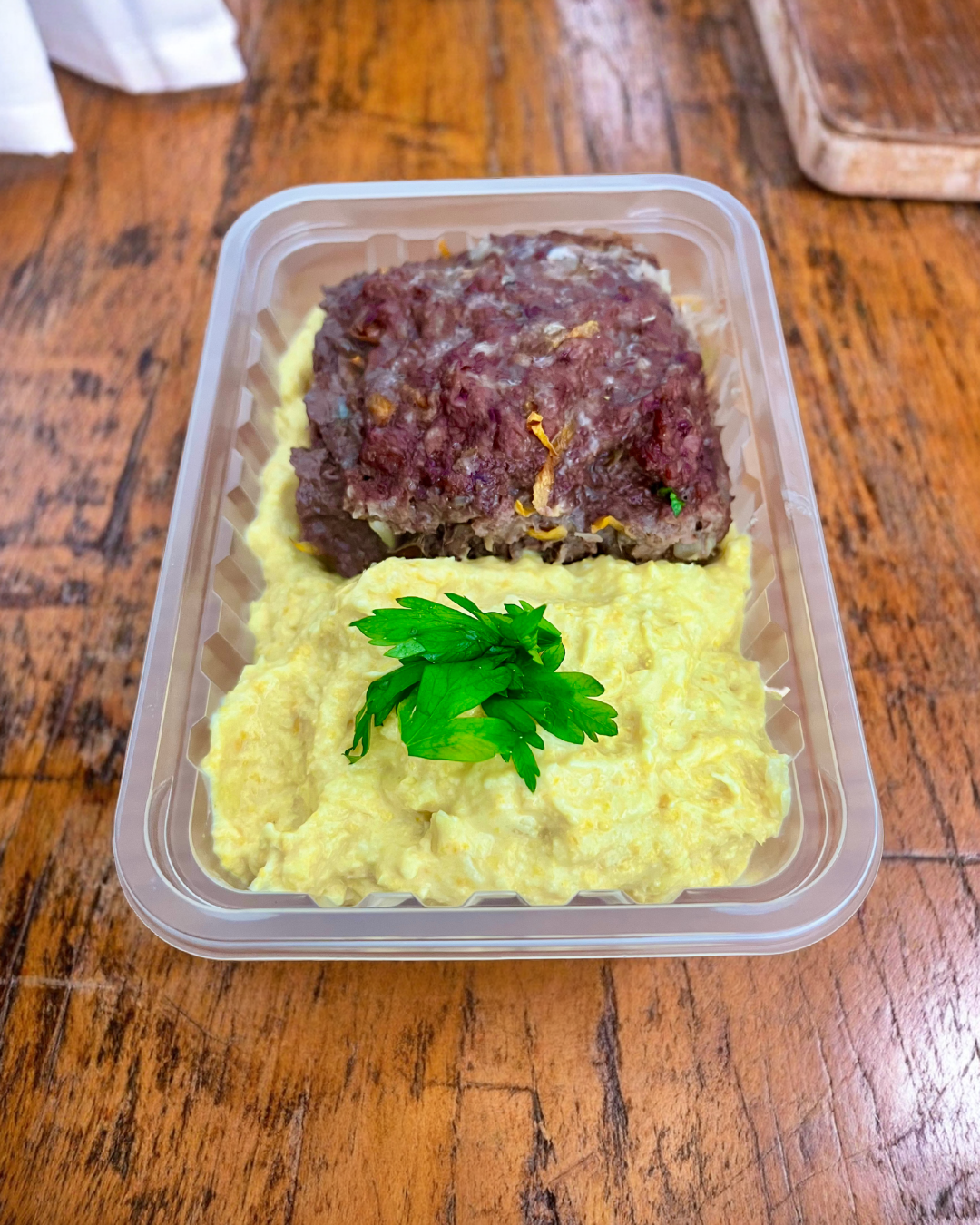 Quibe de forno com creme de milho